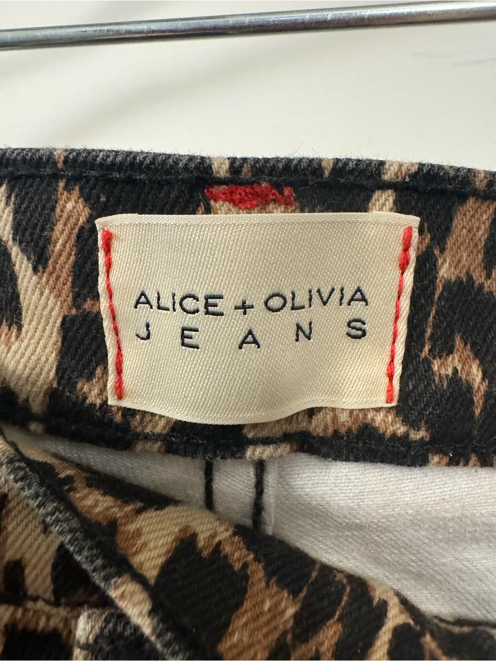 Alice + Olivia Leopard Print Jeans - Picture 5 of 14